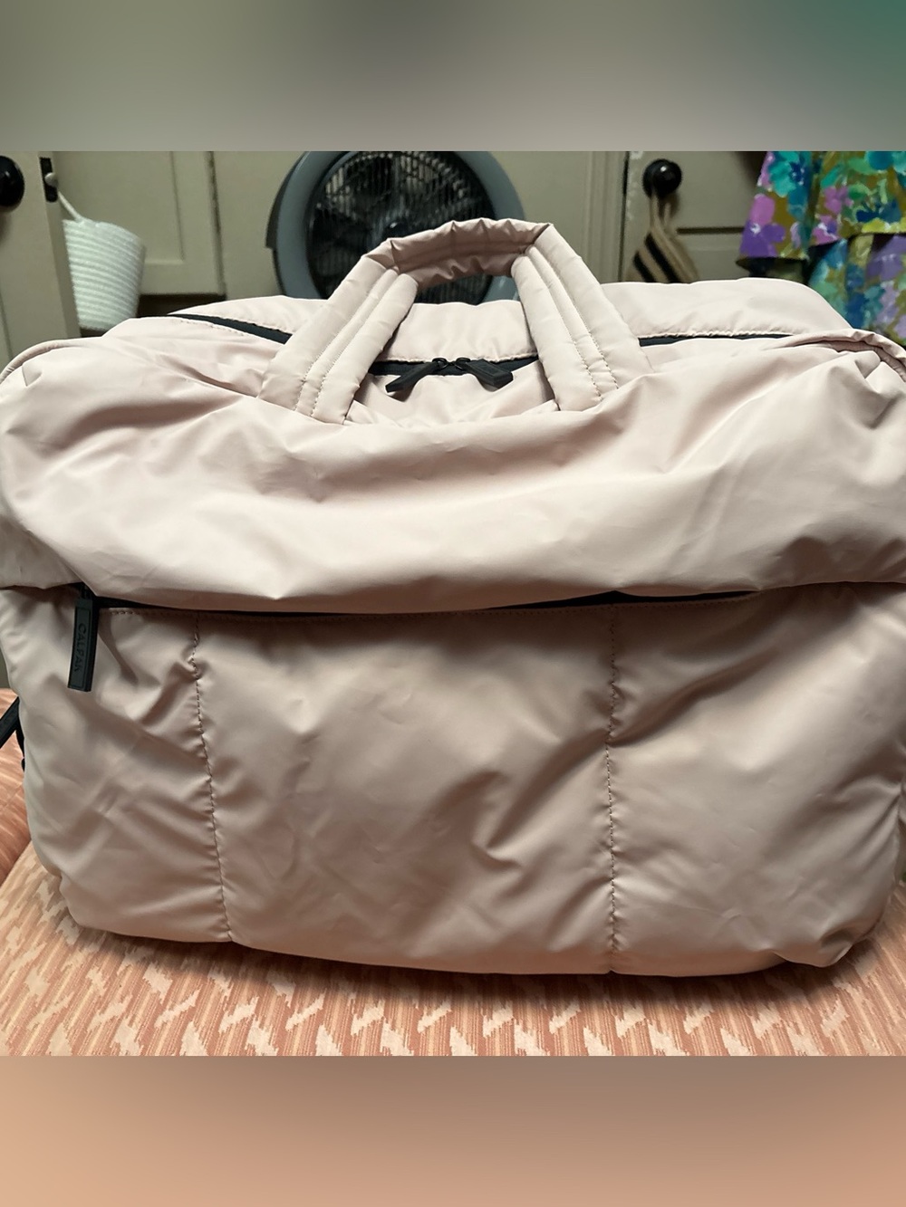 Calpak Rose Quartz Large Luka Duffel Bag